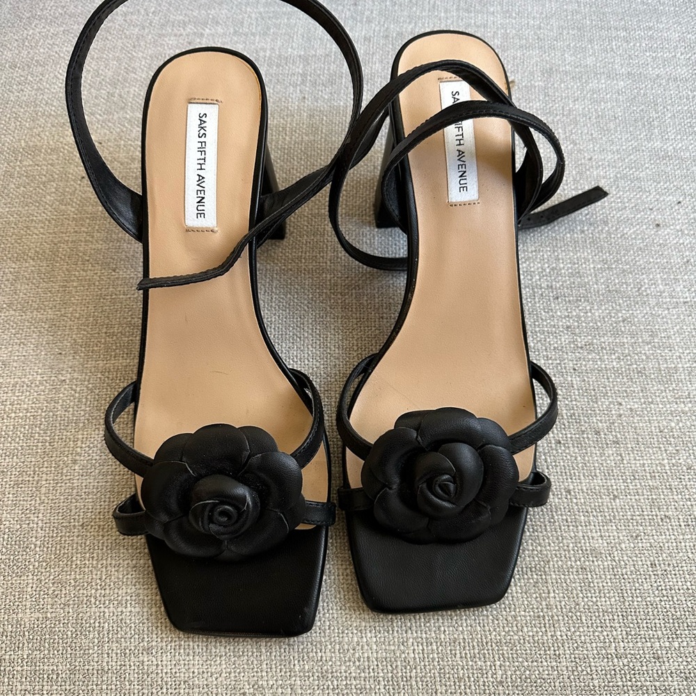 Saks Fifth Avenue Black Women's Sandals
